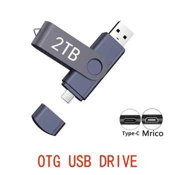USB Flash Disk 3.0 2TB usb disk 1 TB kl ' úč 512G OTG TYPEC 1 TB 2TB typ-c 3.0 Držať Pero Disku 512 gb diskom Cle usb flash disk 1 TB