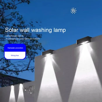 Vonkajšie LED Solárne Nástenné Svetlo vydrží Až 8 Solárne Nástenné Svietidlo IP65 Vodeodolný, Terasa, Bodové Svetlo Kocka Svetlo na Verande Domu Palube Krok