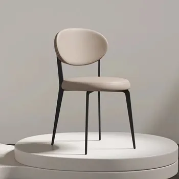 G-29 G-32 taliansky minimalistický krém štýl jedálenské stoličky moderný jednoduchý domov operadla dizajn jedálenský stôl stoličky, francúzske svetlo luxus
