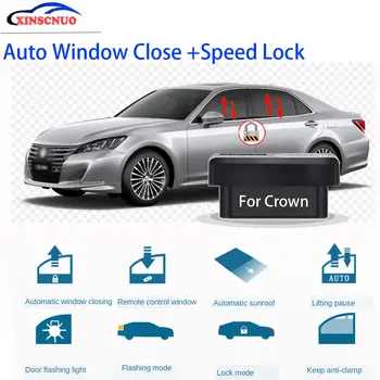 XINSCNUO Nové Inteligentné Elektronika okno výťah Pre Toyota Crown Obdobie 2010-2015 2016 2017 Auto OBD Speed Lock & Okna bližšie