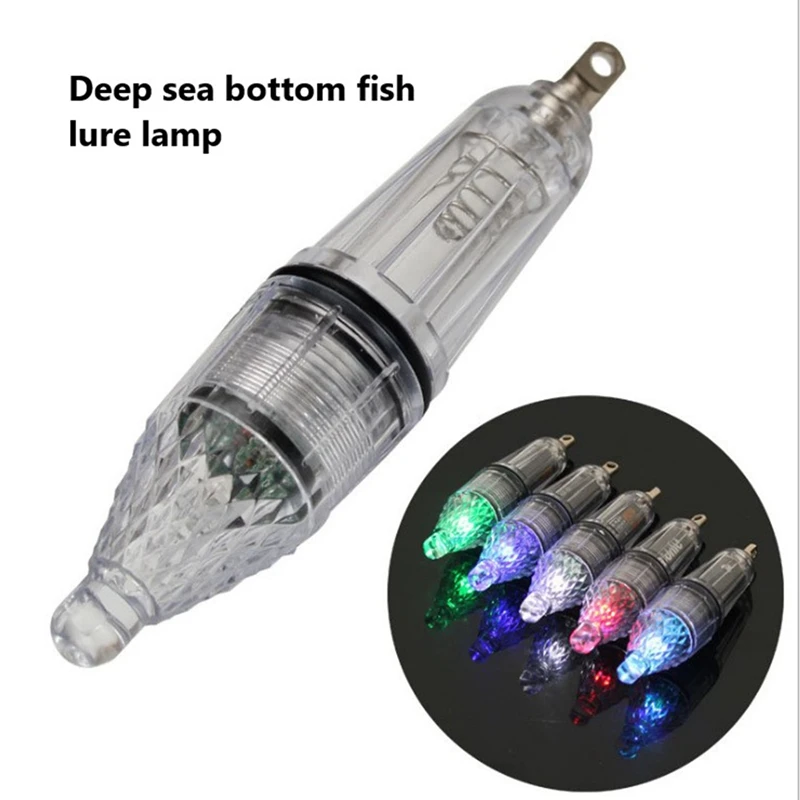 5 KS LED Blikajúce Lákať Svetlo Mini Hlboký Pokles Podvodné Svetlá Ryby Lákať LED Lampa Ryby Svetlo Nočný Rybolov Svetlá
