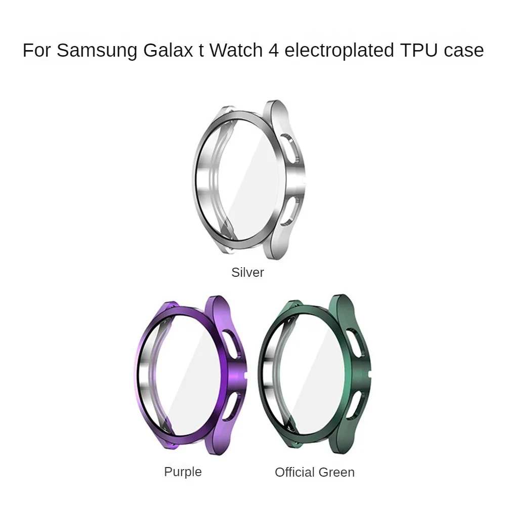 All-inclusive Sledovať Ochranné Puzdro Pre Samsung Galaxy Sledovať 4 Pre Samsung Galaxy Sledovať 4 Hodinky Prípade Pokovovanie Mäkké Tpu