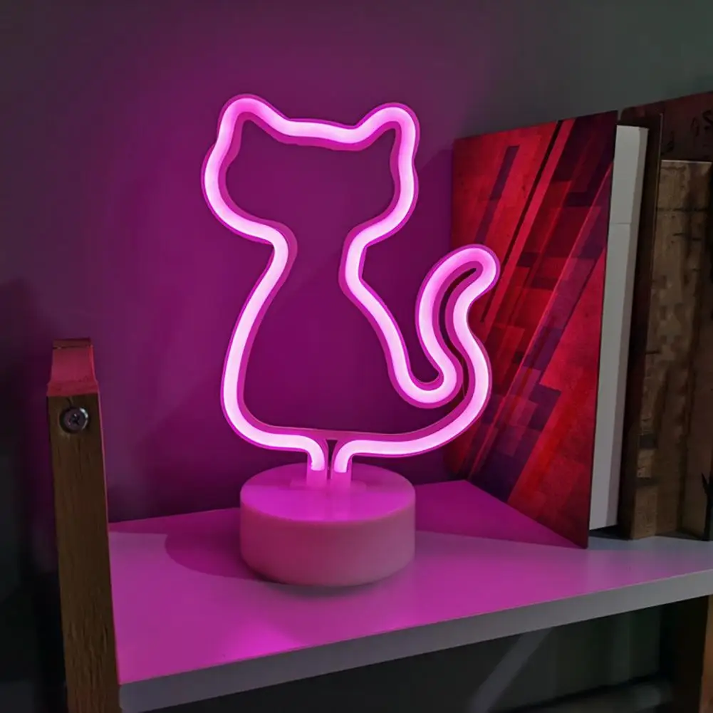 Neon Nočné Svetlo Tematické Neónový nápis Lampa Non-zabraňuje Led Mačka Jeleň Party Dekor Usb/batériové 3 Roky Skúsenosti Ako Predávajúci