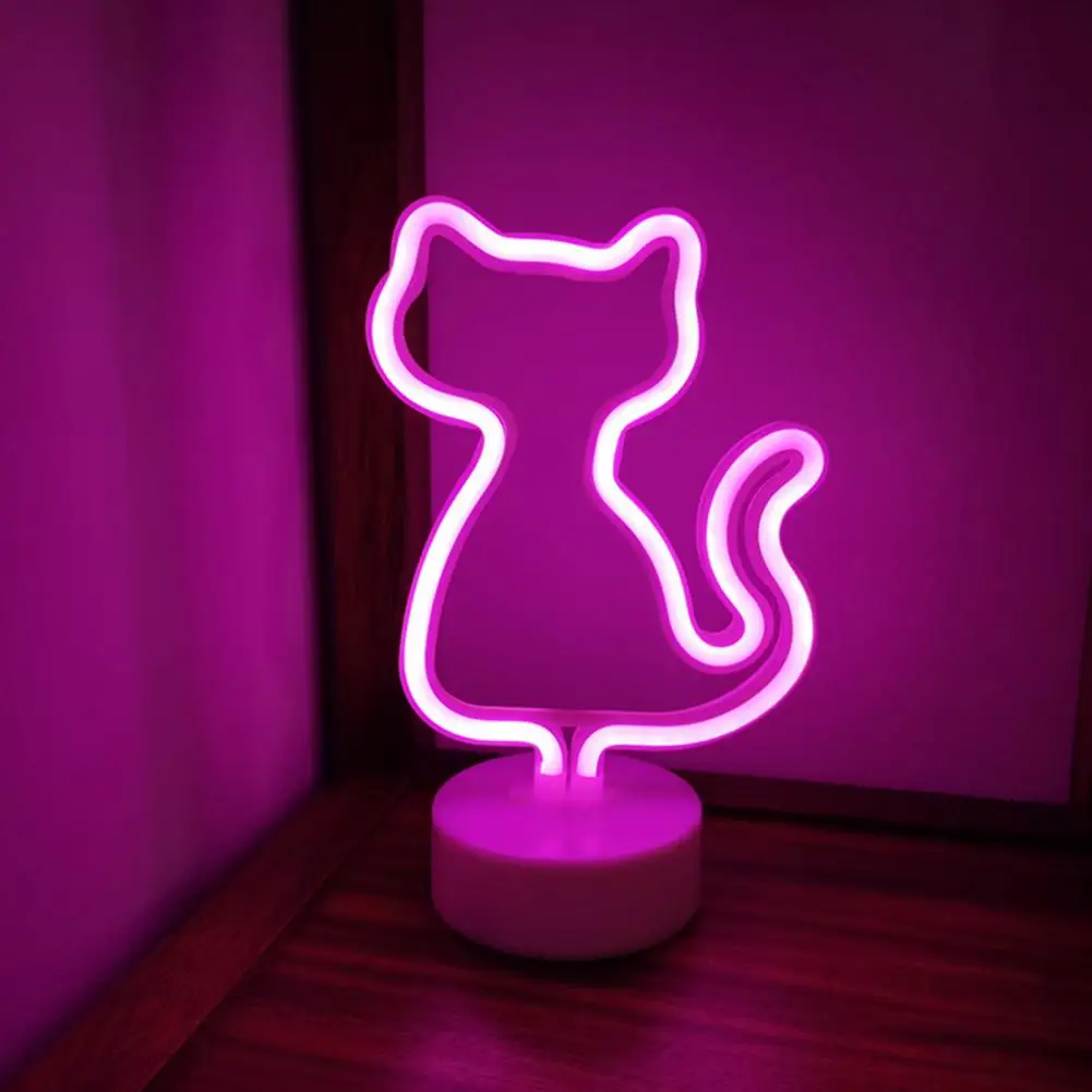 Neon Nočné Svetlo Tematické Neónový nápis Lampa Non-zabraňuje Led Mačka Jeleň Party Dekor Usb/batériové 3 Roky Skúsenosti Ako Predávajúci