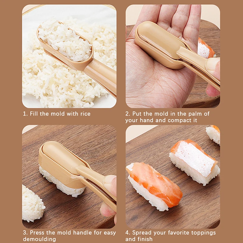 Sushi Tvorby Plesní Onigiri Obed Sushi Maker Výrobu Nástrojov DIY Bento Ryža Loptu Ľahké Plastové Sushi Súpravy, Kuchynské pomôcky