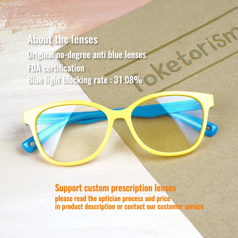 Toketorism detské Okuliare Modré Svetlo Blokovanie Pre Chlapcov A Dievčatá S UV Ochranou 2418