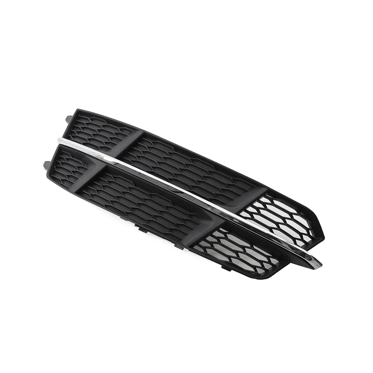 Ľavá Predná Nižšie Nárazníka Hmlové Svetlo Mriežka Gril Kryt 4G0807681AN pre Audi A6, A7 S-Line 2014-2018 Black Chrome